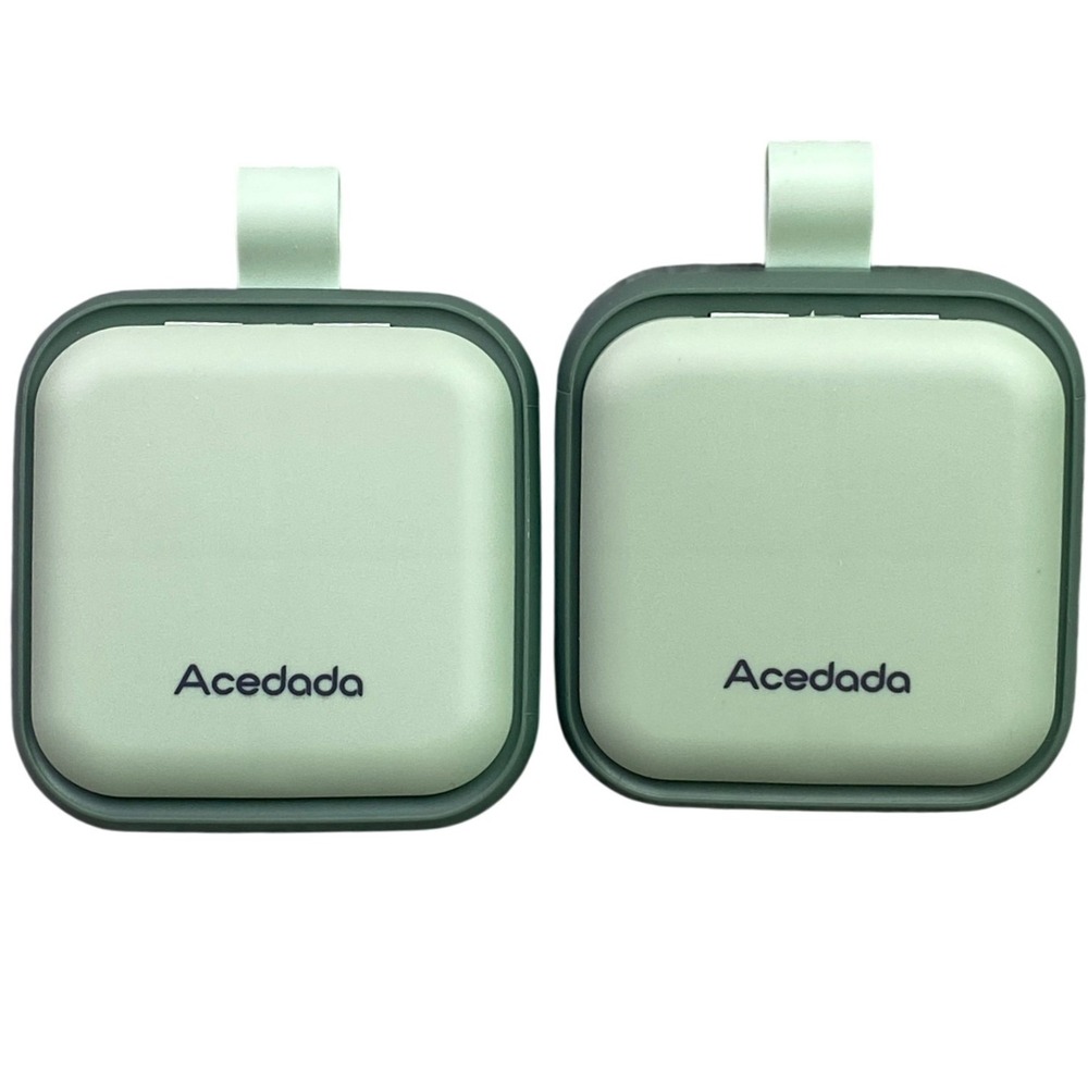Lot of 2 Acedada Portable Pill Organizer 4‎ Compartment Travel Medicine Box NEW
